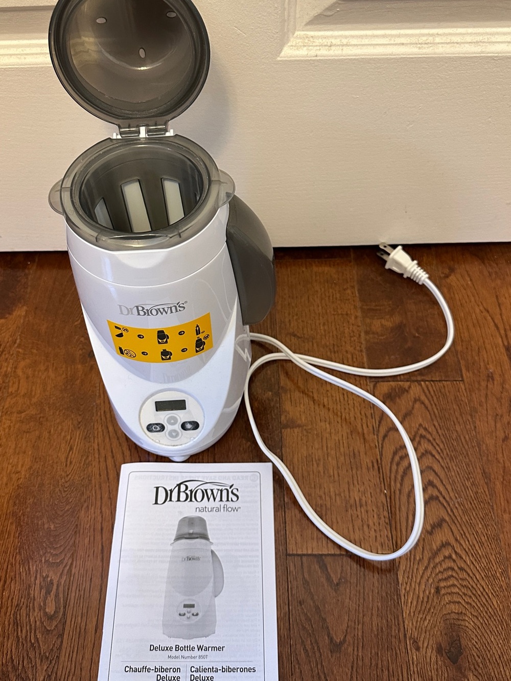 Dr. Brown's White Bottle Warmer with Digital Controls